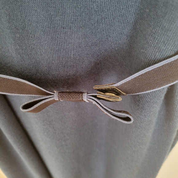 LOFT by Ann Taylor blue sweater dress with belt - Picture 6 of 6